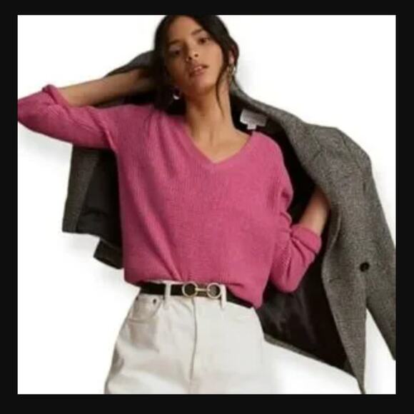 Anthropologie Maeve Pink Cross-Back Sweater - New - Small - Picture 2 of 5